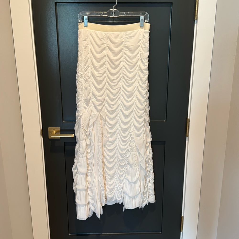 Nicole Paloma White Maxi Skirt Size S-NWOT